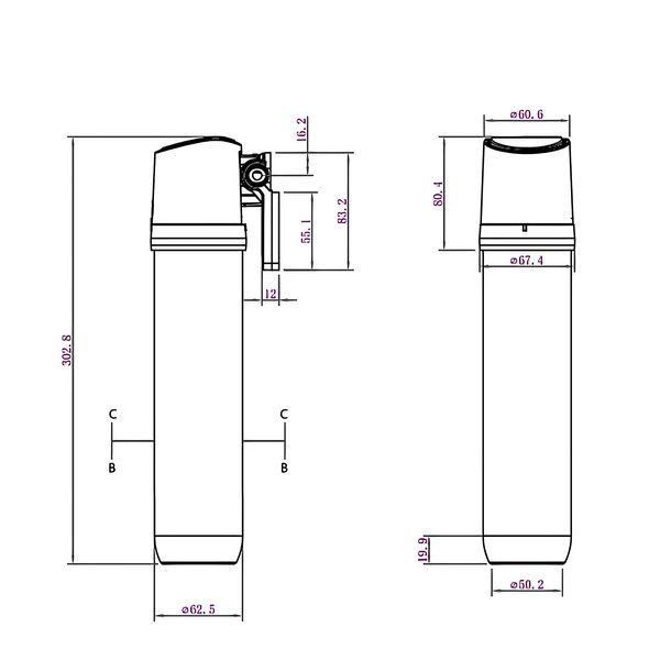 TapCo. 3-in-1 Instant Boiling Water Kitchen Tap Gun Metal