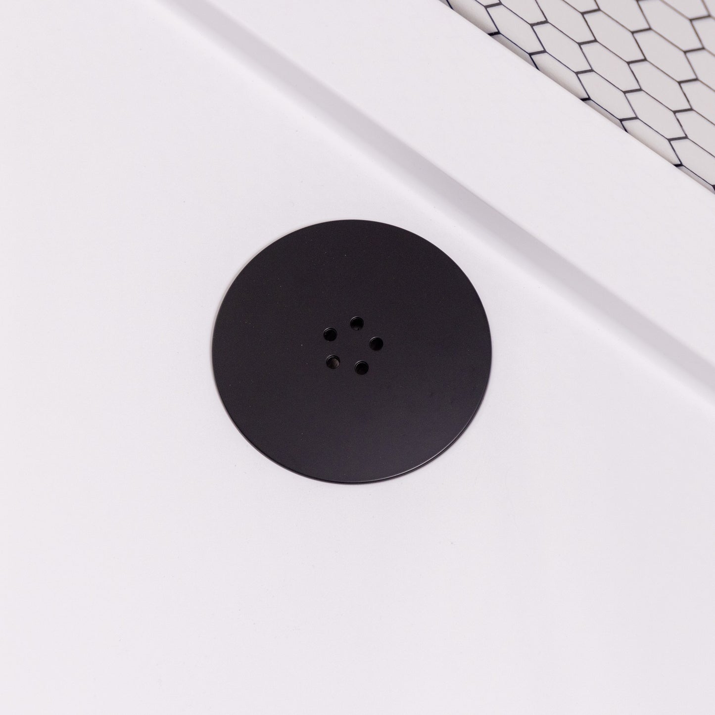 Shower Tray Fast Flow Waste 90mm Matt Black