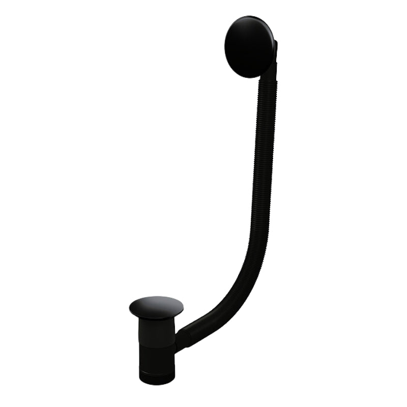 TOP-FIX Click Clack Bath Waste & Overflow Matt Black