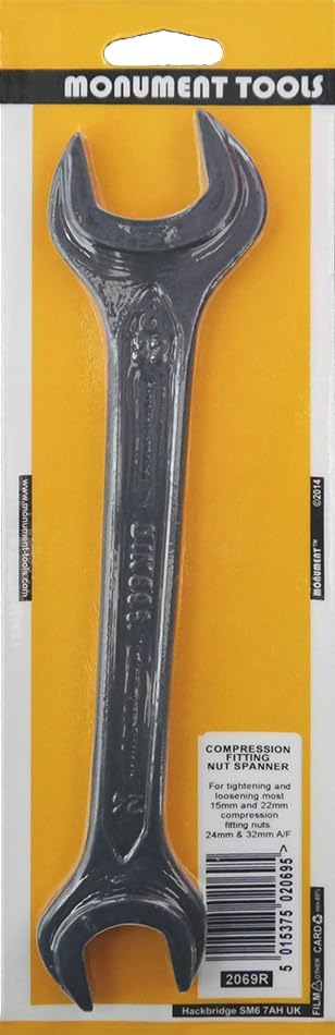 MONUMENT 32mm x 24mm A/F Compression Fitting Nut Spanner For 15mm & 22mm