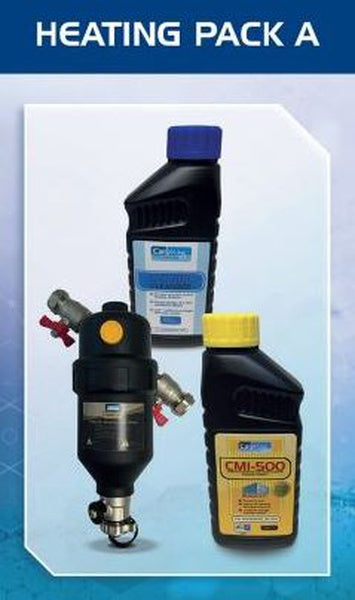 CALMAG Central Heating 22mm Magnetic Filter with Chemicals - Heating Pack A