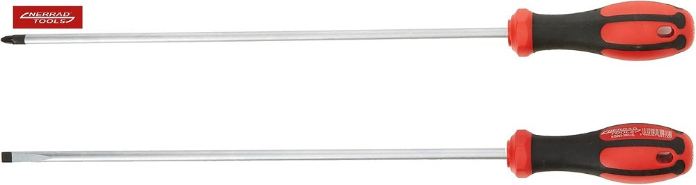 Nerrad Tools Extra Long Reach Screwdriver PZ2 SL Magnetic NTSDSXLR1