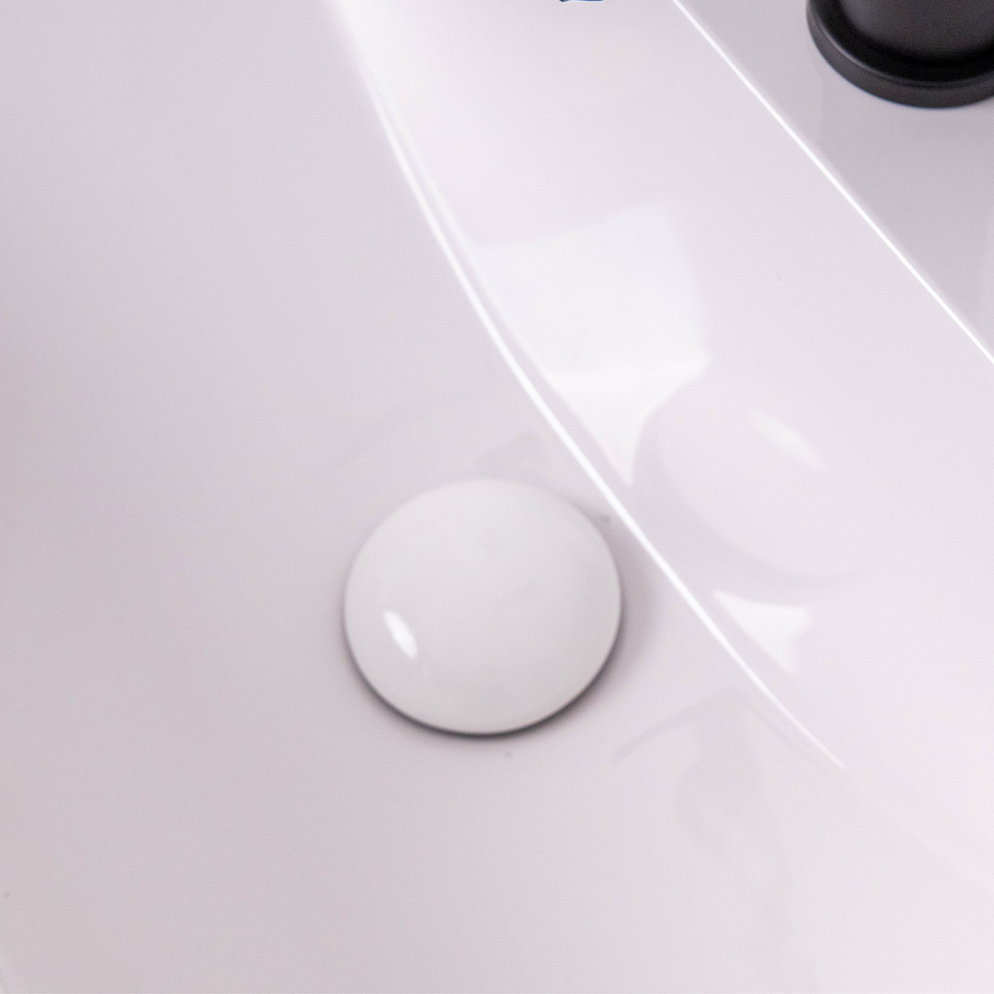 Bathroom Sink Basin 1 1/4" Ceramic Dome Slotted Waste Pop Up Push Button Click-Clack