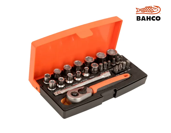 Bahco SL25 1/4" Drive Socket Set 25 Pcs