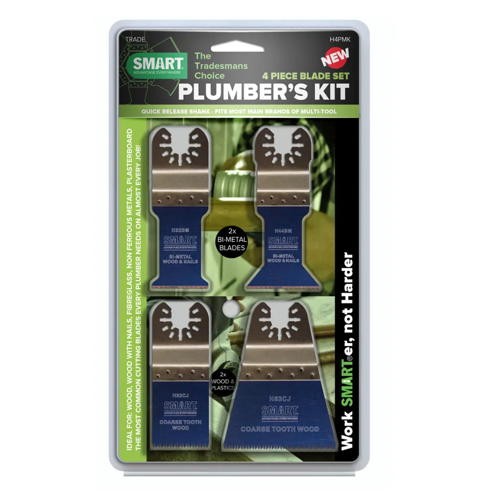 SMART Trade Series 4 Piece Multi-Tool Blade Set H4PMK