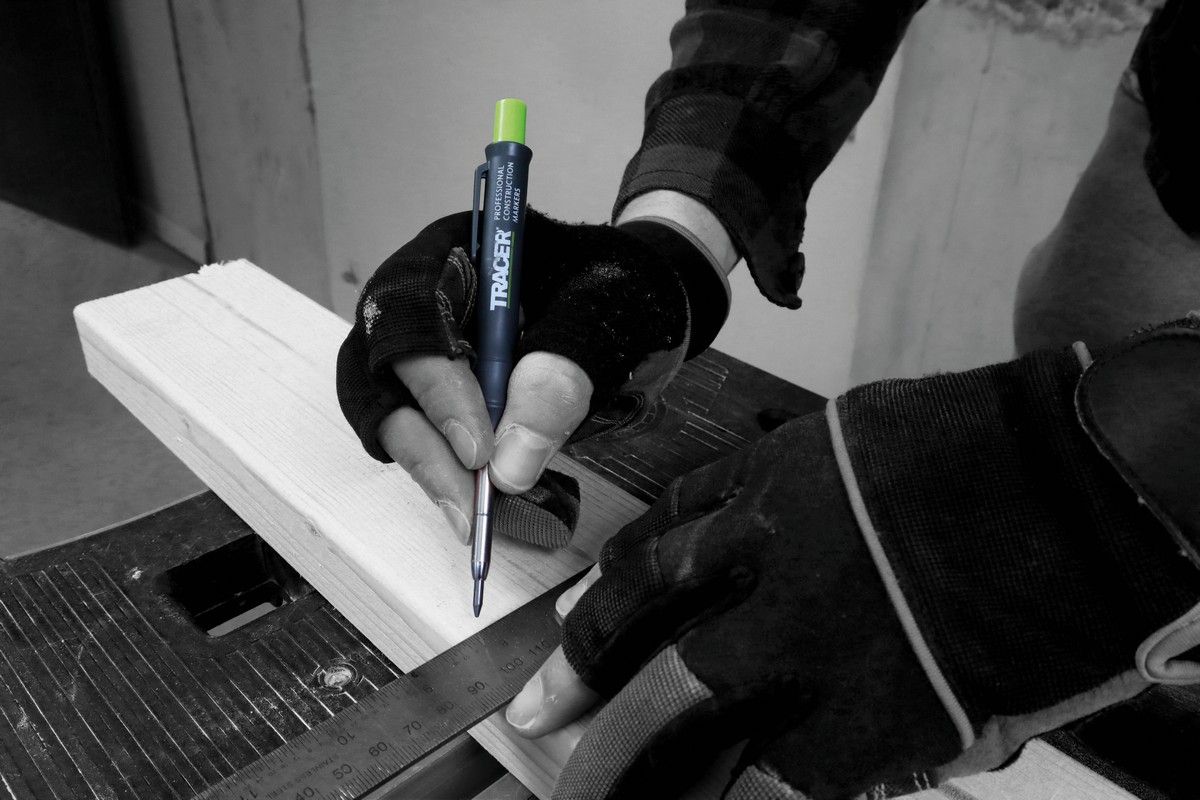 TRACER Deep Hole Construction Pencil With Holster ADP2