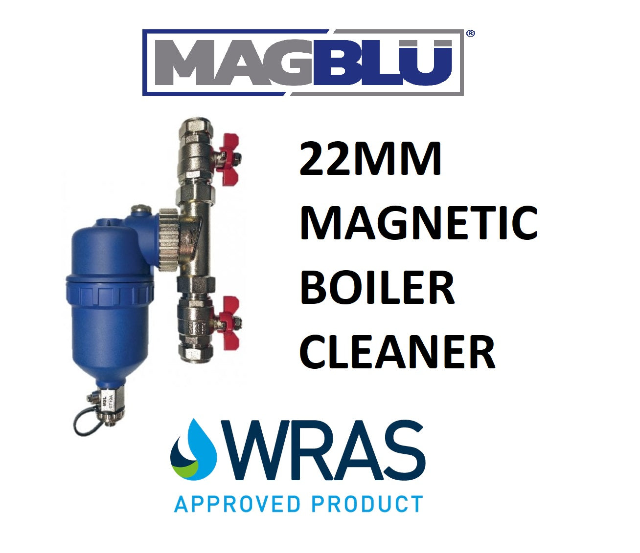 MAGBLU 22mm Magnetic Boiler Cleaner Filter