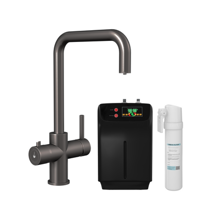 TapCo. 3-in-1 Instant Boiling Water Kitchen Tap Gun Metal