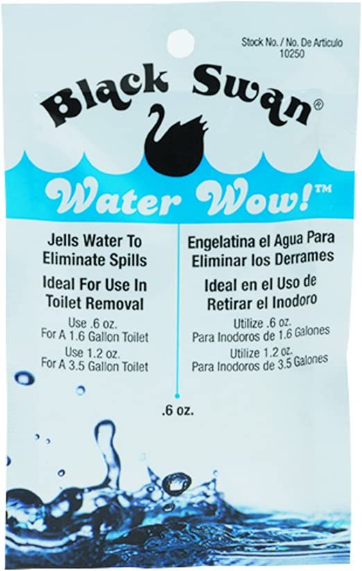 Water Wow Toilet Sink Puddle Removal Eliminate Jelled Water / Spills