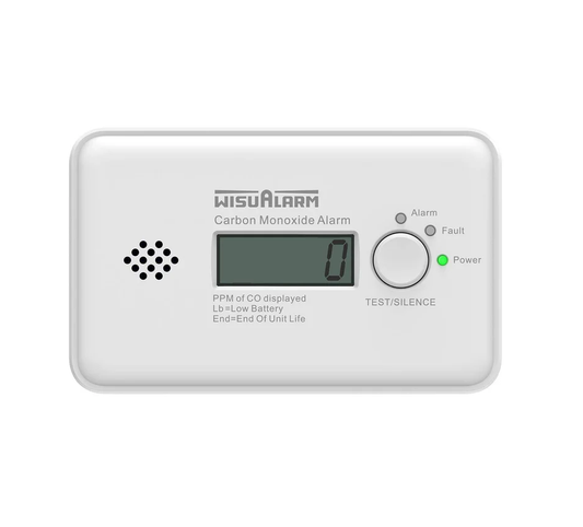 WISUALARM Carbon Monoxide Detector With 10 Years Battery