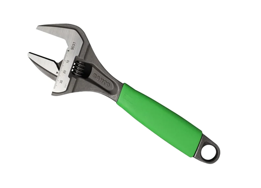 BAHCO 9031 ERGO™ Phosphate Green Extra Wide Jaw Adjustable Wrench  218mm