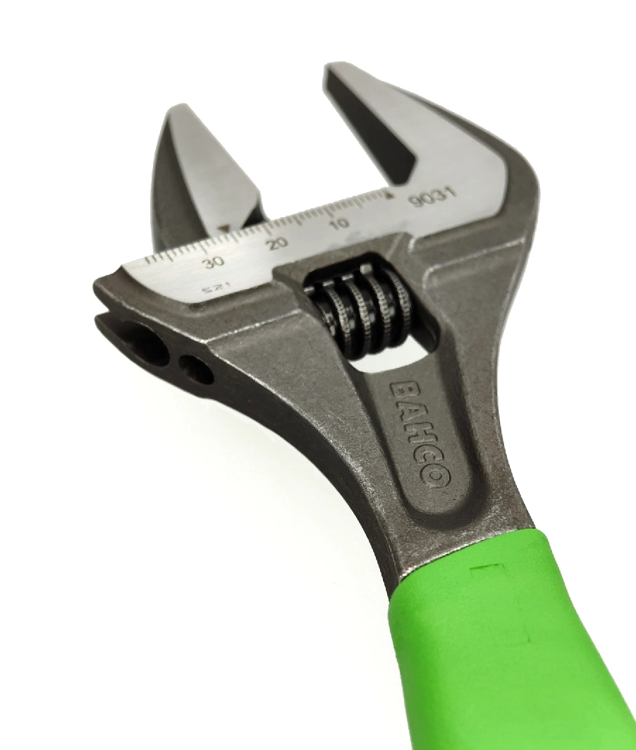 BAHCO 9031 ERGO™ Phosphate Green Extra Wide Jaw Adjustable Wrench  218mm