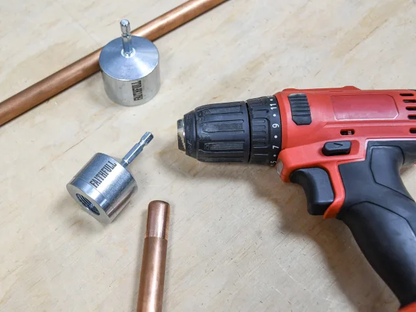Faithfull External Copper Pipe Cleaning Tool 15mm & 22mm For Drill