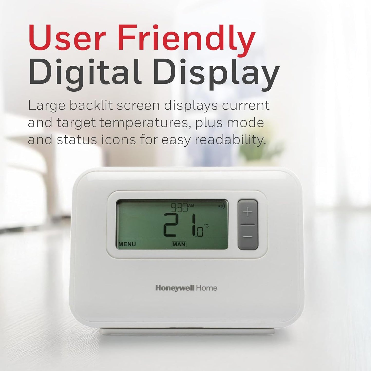 Honeywell Home T3R Wireless Programmable Thermostat and Receiver Y3H710RF0053