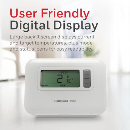 Honeywell Home T3R Wireless Programmable Thermostat and Receiver Y3H710RF0053